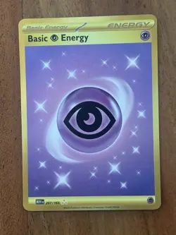 GOLD Pokemon TCG Basic Psychic Energy 207/165 Scarlet & Violet 151 Hyper rare NM - Image 1