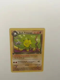 Pokemon TCG Dark Primeape Team Rocket 43/82 Regular 1st Edition Uncommon - Image 5