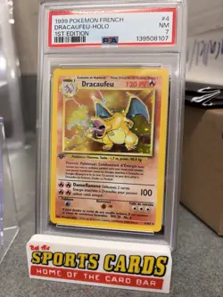 1999 Pokemon French Dracaufeu-Holo 1st First Edition PSA 7 - Charizard 4/102 - Image 1