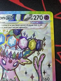 Pokemon TCG Espeon Ex 175 Full Art Prismatic Evolutions Black Star Promo NM - Image 2