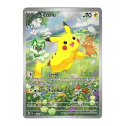 Pikachu SVP 088 Full Art Promo Sprigatito Pawmi Paldea Adventure Chest NM - Image 1