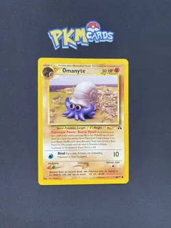 Pokemon TCG Omanyte Neo Discovery 60/75 Regular LP. - Image 1