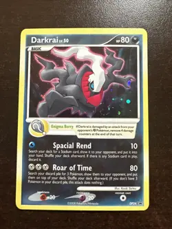 Darkrai LV. 50 DP24 Pokemon TCG Diamond & Pearl SWIRL BACK DMG - Image 1