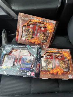 ONE PIECE 3 boxes two vol 5 and one vol 6 illustration boxes! NEW SHIPS ASAP - Image 1