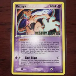 Pokemon TCG Deoxys Black Star Rare Non-Holo Card 16/107 Destiny Deoxys Stamped - Image 1