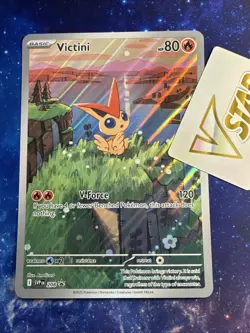 Pokemon Trading Card Game TCG Black Star Promo Victini Jumbo Card SVP 208 - Image 1
