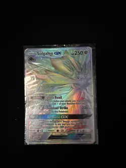 Secret Rare Solgaleo GX Pokemon trading card (card number 155/149). - Image 1