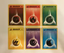 Pokemon 1ST EDITION GYM HEROES COMPLETE ENERGY SET - 6 Cards WOTC NM - Image 1