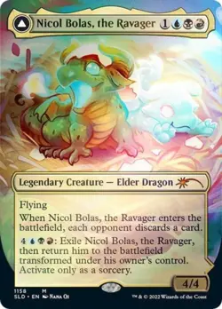 MTG English Nicol Bolas, the Ravager NM Foil Secret Lair - Image 1