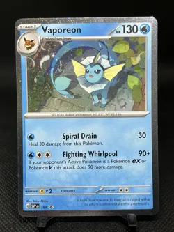 Pokemon - Vaporeon Cosmos Holo - SVP168 - Black Star Promo Card - Image 1