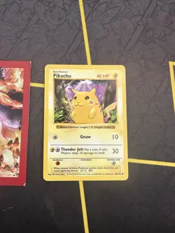 Pokemon Card Pikachu 58/102 Shadowless Base Set Non Holo Rare 156🔥MP🔥 - Image 1