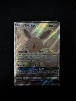 Eevee GX Black Star Promo Pokemon card Full Art SM233 - Image 1