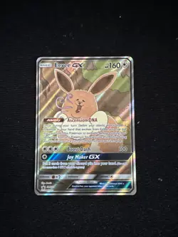 Eevee GX Black Star Promo Pokemon card Full Art SM233 - Image 1