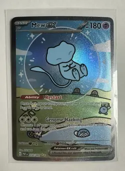 Pokemon Shiny Bubble Mew EX Paldean Fates Card 232/091 Near Mint Condition - Image 1