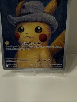 Pokemon Pikachu Card with Grey Felt Hat Van Gogh Promo, Sealed/Unopened - Image 4