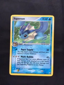 Pokemon Cards: EX Unseen Forces Rare Holo: Vaporeon 19/115 - Image 1