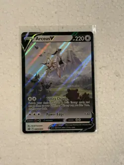 Pokemon Arceus v TCG SWSH204 Sword & Shield Promo Full Art Holo Card NM - Image 1