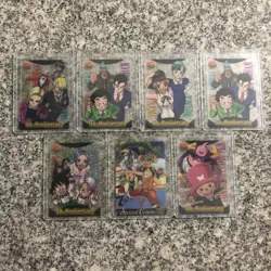 Dragon Ball One Piece Jump Collaboration 40th Anniversary Anime Wafer Card Set - Image 1