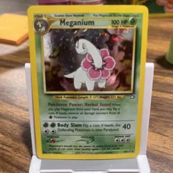 Pokemon TCG Meganium Neo Genesis Holo Rare Card 10/111 - Image 1