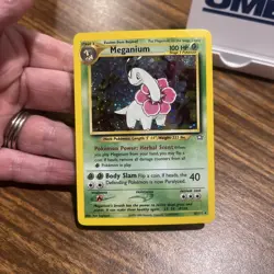 Pokemon TCG Meganium Neo Genesis Holo Rare Card 10/111 - Image 2