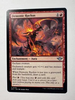Demonic Ruckus [Outlaws of Thunder Junction] MTG Magic NM/M - Image 1