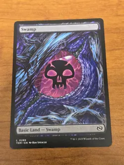 MTG Tarkir Dragonstorm - Swamp - TDM 289 - Showcase Dragon's Eye - Image 1