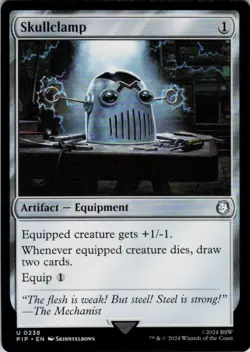 MTG Skullclamp (238) | NM | Universes Beyond: Fallout {PIP} - Image 1