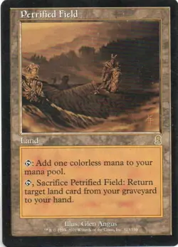 MTG: Odyssey: Petrified Field: Lightly Played Condition - Image 1