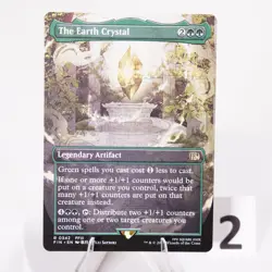 The Earth Crystal Borderless Regular 342 Final Fantasy FIN MTG NM - Image 2