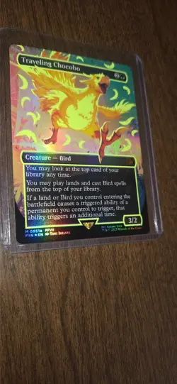 Traveling Chocobo (Borderless) (Neon Ink Yellow) Final Fantasy Foil - Image 3