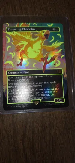 Traveling Chocobo (Borderless) (Neon Ink Yellow) Final Fantasy Foil - Image 4