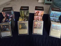 MTG Karlov Manor Commander Deck Set of 4 w/ Ultra Pro Deck Box & Sleeves - Image 1