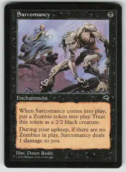 MTG Sarcomancy Normal Tempest # 154 NM - Image 1