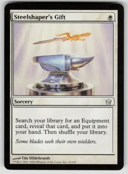 MTG Steelshaper's Gift Normal Fifth Dawn # 19 LP - Image 1