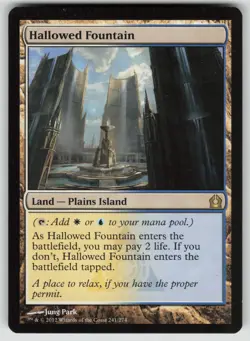 MTG Hallowed Fountain Normal Return to Ravnica # 241 NM - Image 1