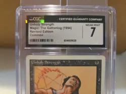 1994 Magic The Gathering Revised Edition Unholy Strength - Image 3