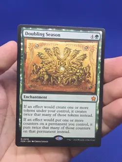 Magic the Gathering Foundations Doubling Season 0216 Regular Mythic NM - Image 2