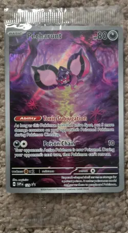 SEALED Pecharunt 129 Pokemon Shrouded Fable Black Star Promo Holo - Image 1