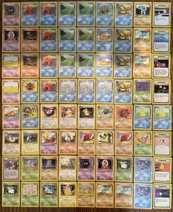 Vintage Pokemon Card Lot Of 72 Various Sets 1999 Base Set, Commons WOTC LP/MP/HP - Image 1