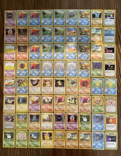 Vintage Pokemon Card Lot Of 72 Various Sets 1999 Base Set, Commons WOTC LP/MP/HP - Image 2