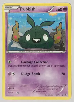 Pokemon TCG - Trubbish, 48/101, Common, Noble Victories, LP - Image 1