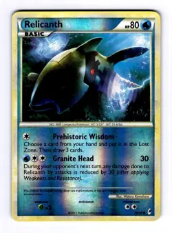 Relicanth Call of Legends #69 (2011) Common Reverse Holo NM Pokemon - Image 1
