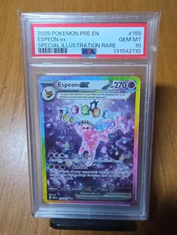 2025 POKEMON PRE EN-PRISMATIC EVOLUTIONS #155 ESPEON EX PSA 10 - Image 3