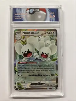 2023 Pokemon Maushold Ex #155 HGC 9.5 (sb3) - Image 1