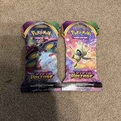 2 Pokemon Sword And Shield Vivid Voltage Booster Packs SEALED - Image 1