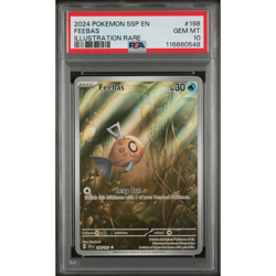 PSA 10 GEM MINT Pokemon Feebas Stellar Crown Illustration Rare 198/191 - Image 1