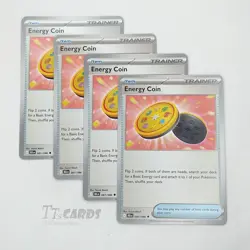 Energy Coin 081/086 x4 Playset 4x Pokemon TCG SV Black Bolt BLK - Image 1