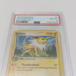 Pokemon Jolteon Holo Pop Series 3 3/17 PSA 8 NM-MT - Image 4