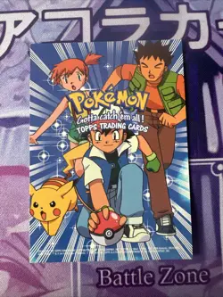 Pokemon 1999 Checklist Black Topps Movie Near Mint - Image 1