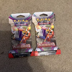 2 Pokemon Scarlet & Violet Paldea Evolved Booster Pack - Lot Of 2 - Image 1